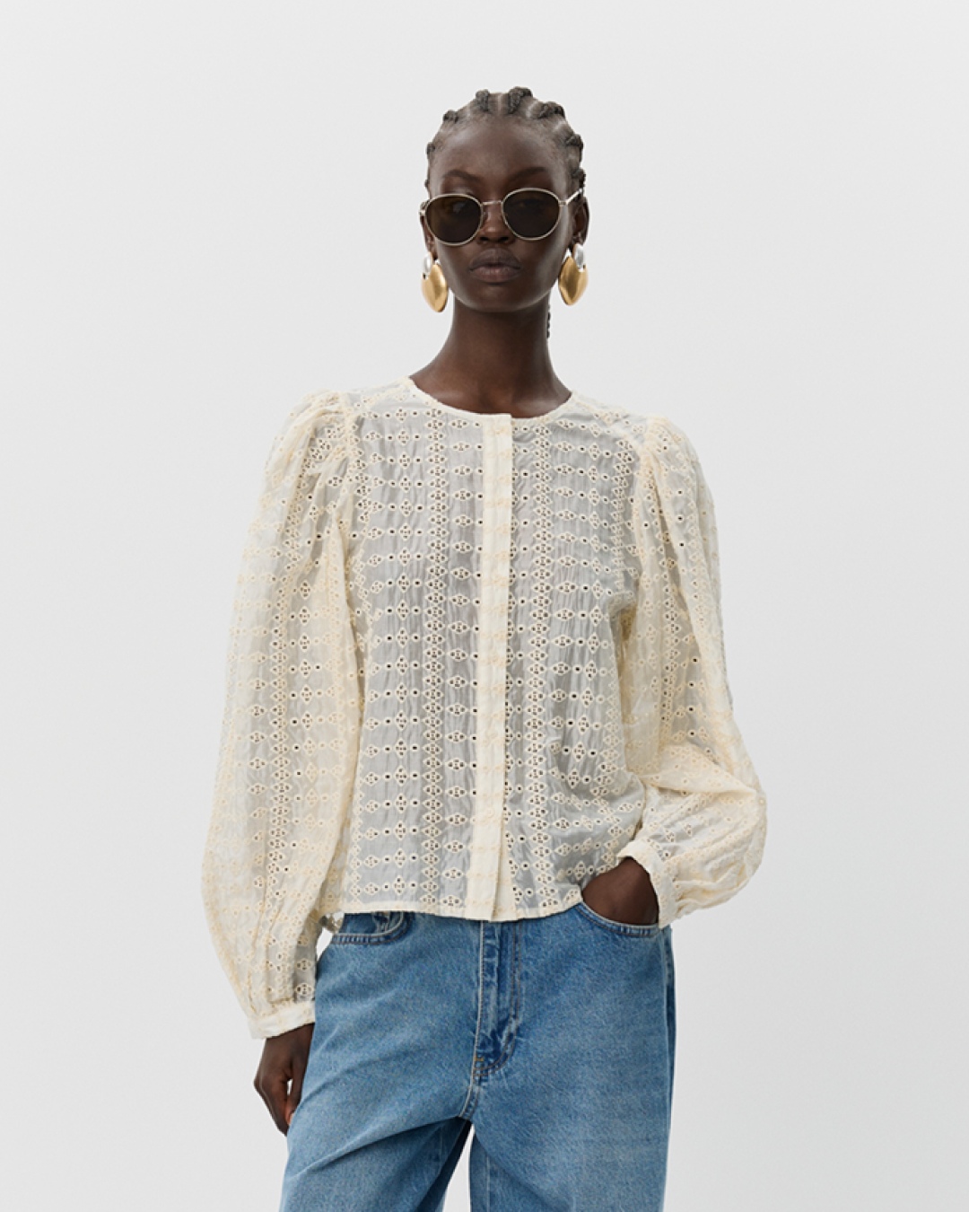 Sofie Schnoor WOMEN CORASW SKJORTE Skjorte 0101 Off white