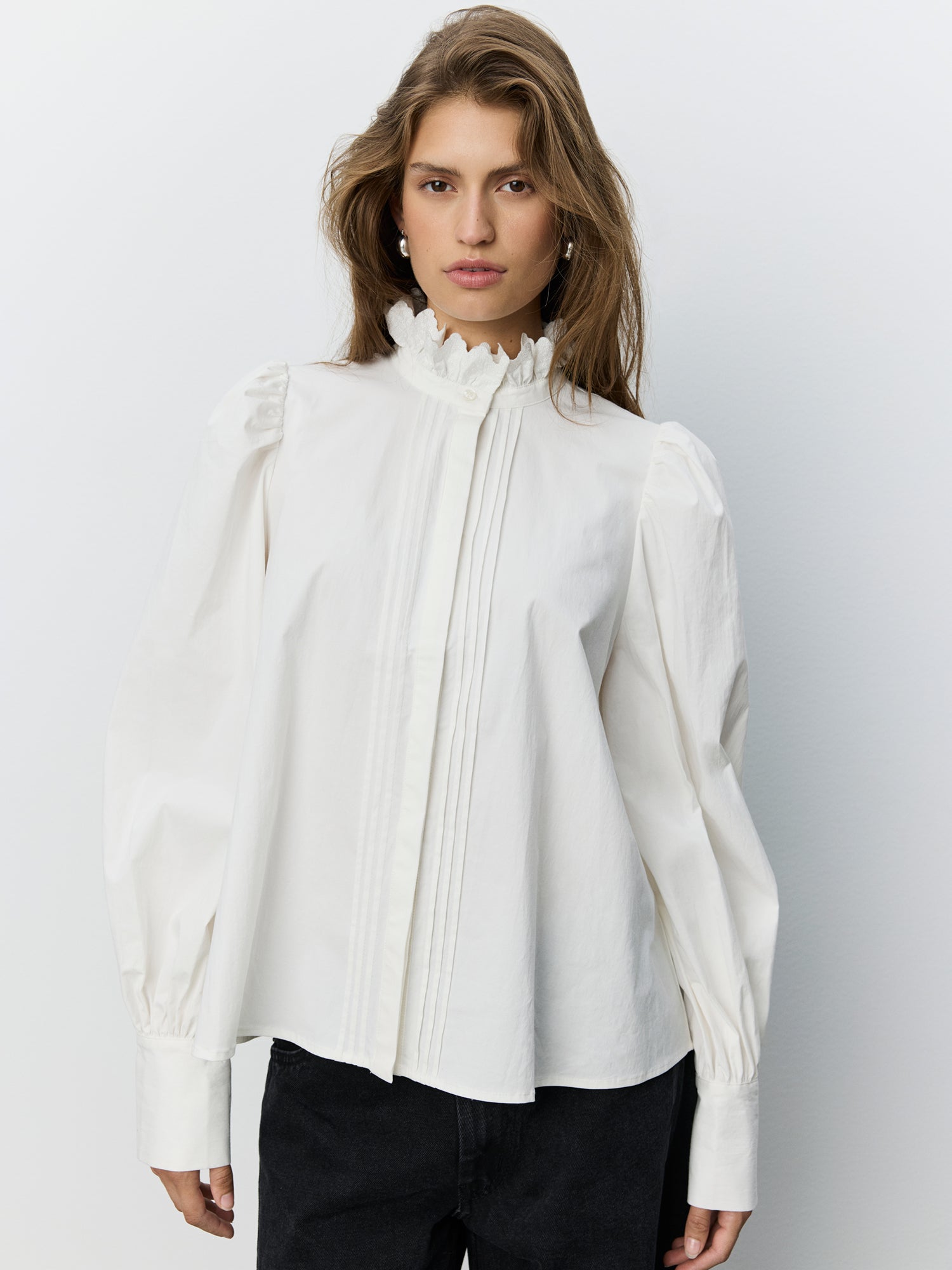 Sofie Schnoor WOMEN CYLIASW BRODERET SKJORTE Bluse 0101 Off white