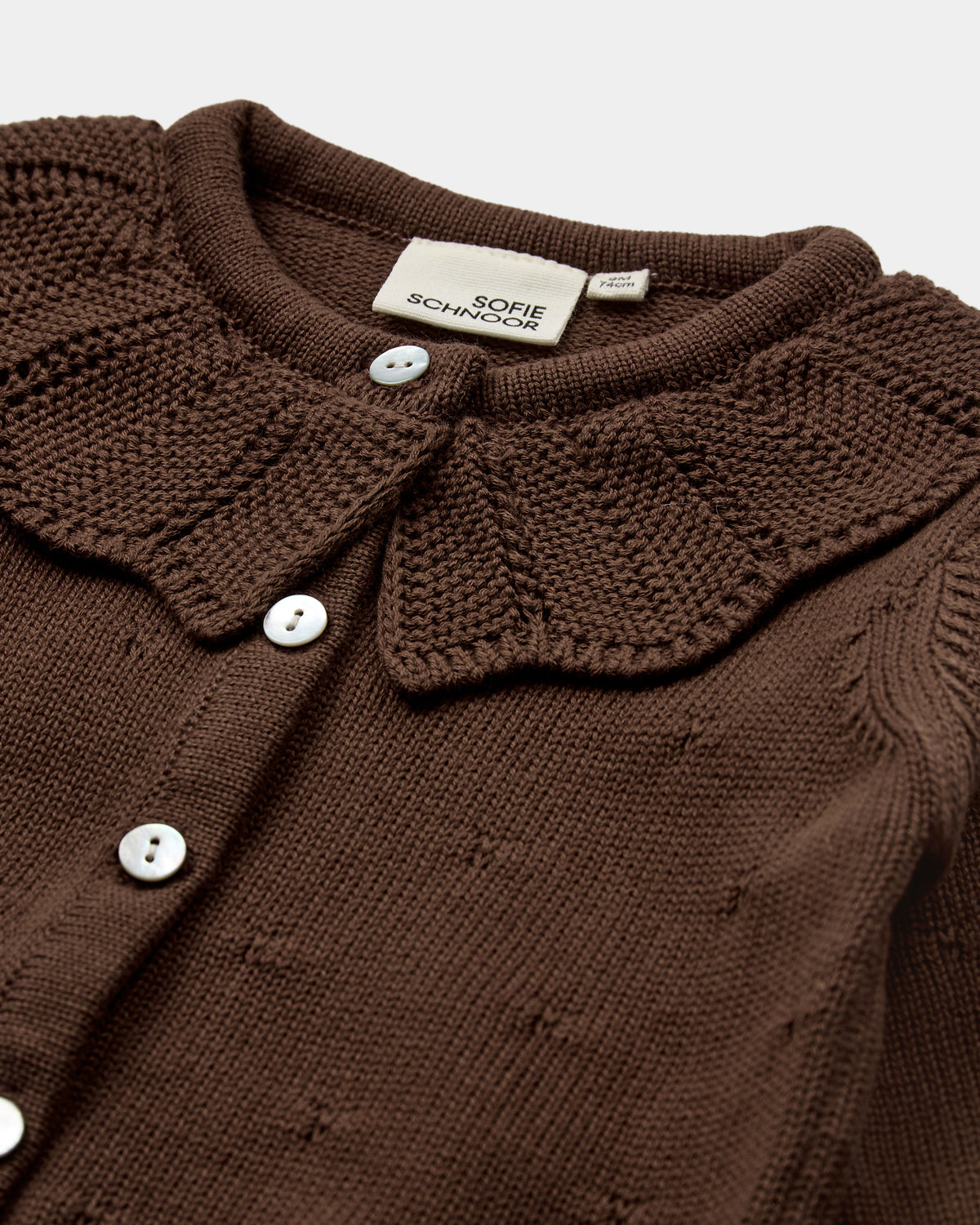 Sofie Schnoor BABY DAYASB CARDIGAN Cardigan 7123 Chocolate brown