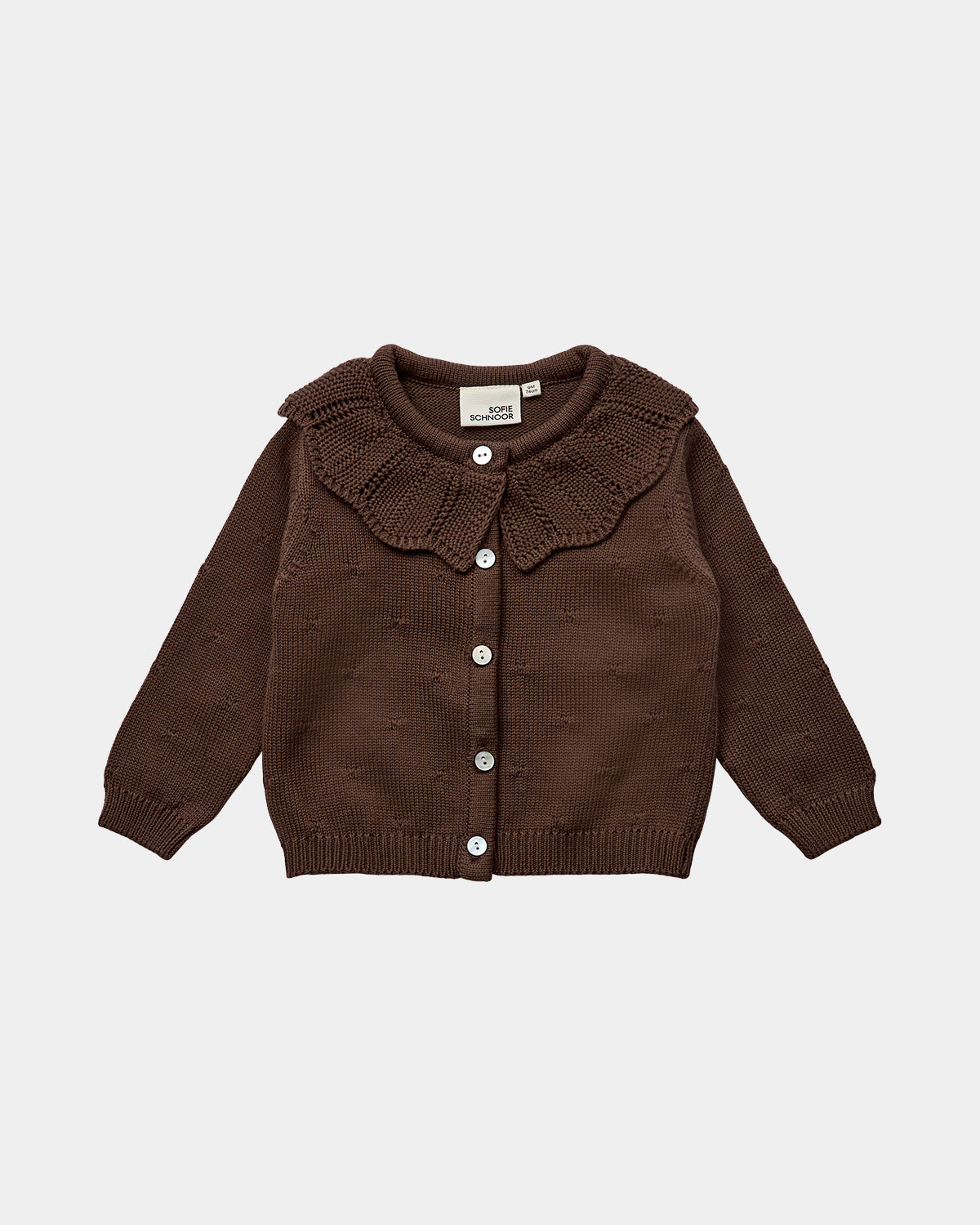 Sofie Schnoor BABY DAYASB CARDIGAN Cardigan 7123 Chocolate brown