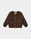 DAYASB CARDIGAN - Chocolate brown