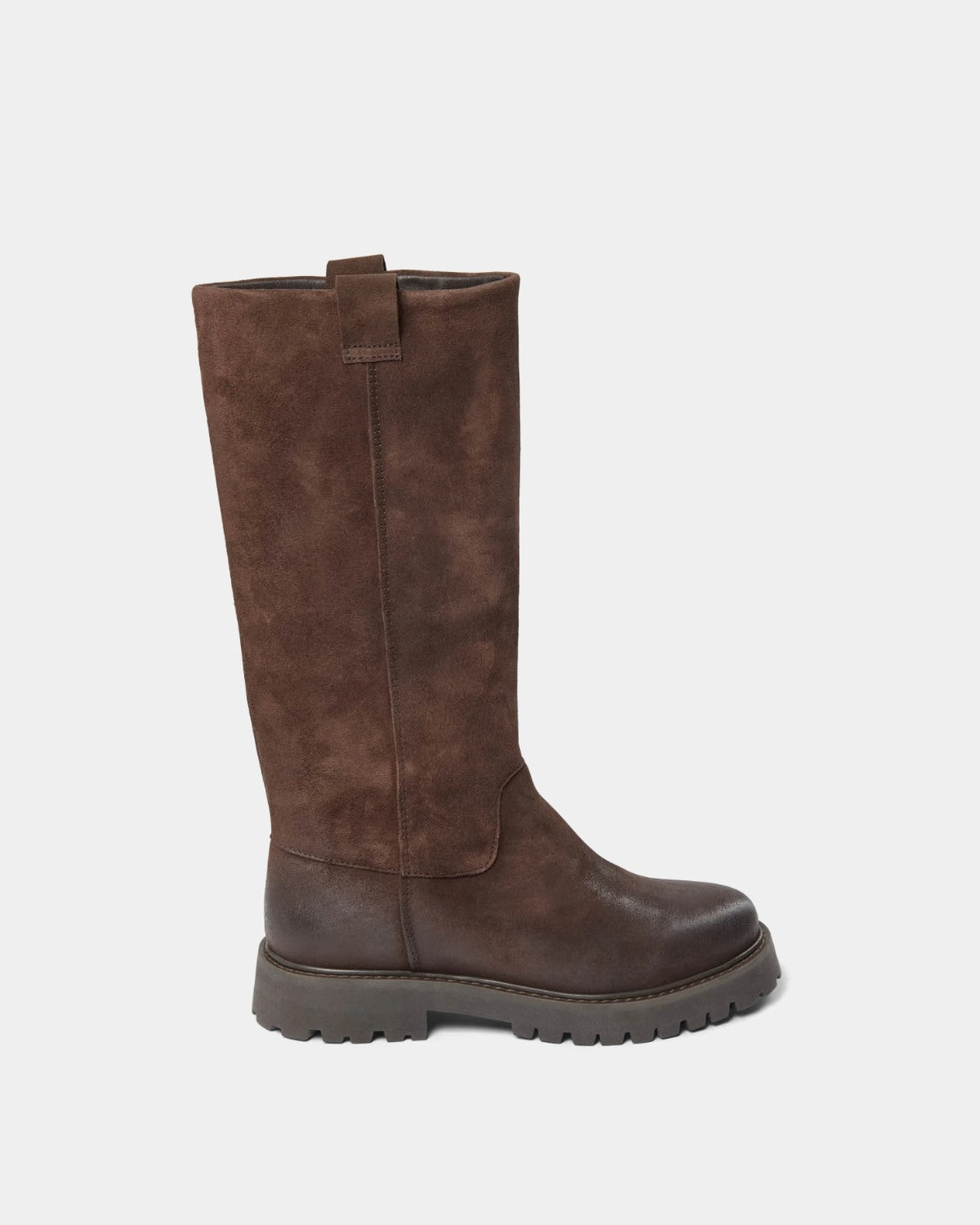 Sofie Schnoor WOMEN DITTESW LANG RUSKINDSSTØVLE Støvle 7025 Dark brown
