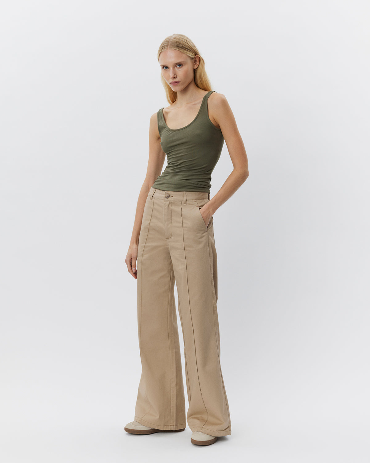 Sofie Schnoor WOMEN DIZASW TOP Top 3061 Army Green