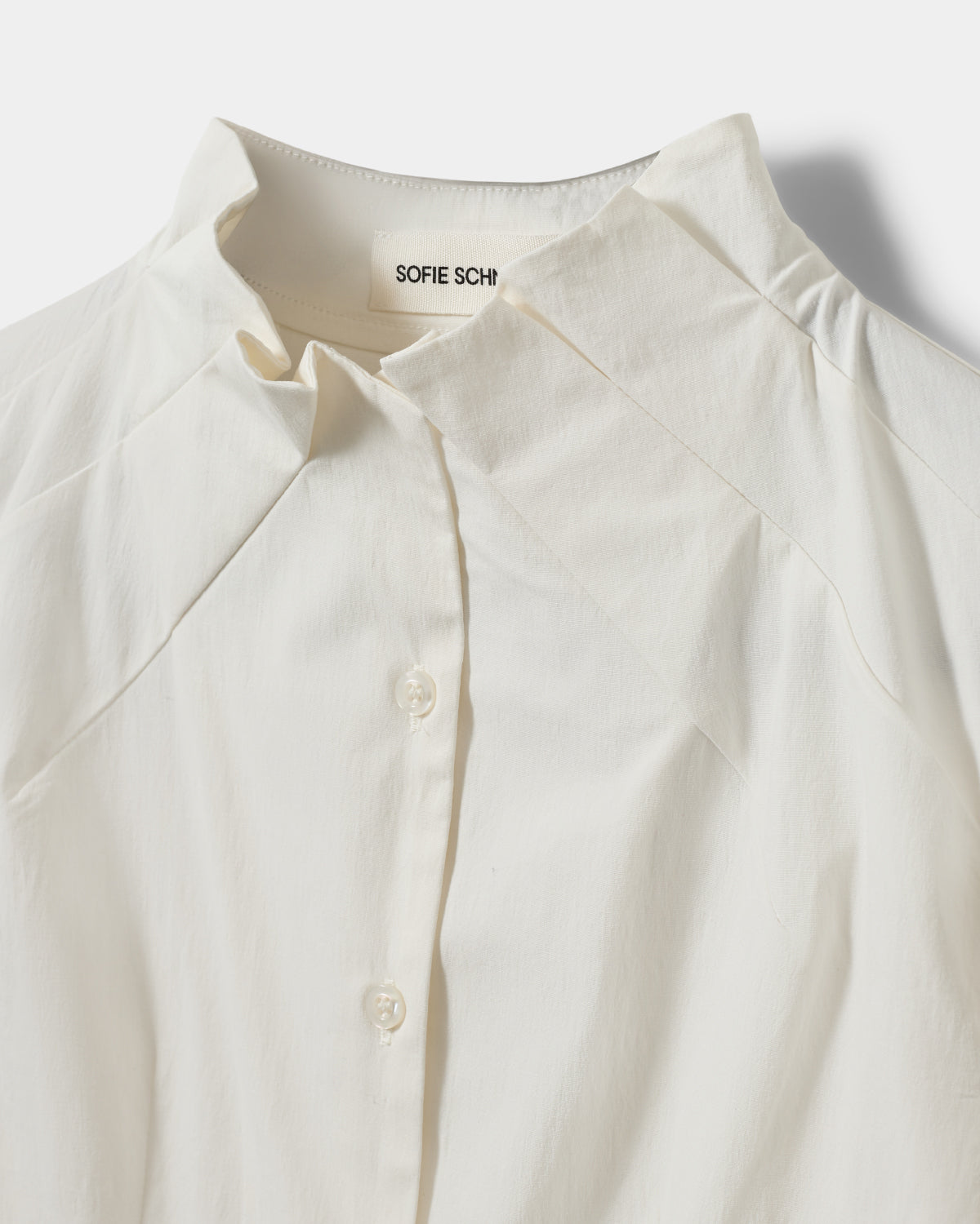 Sofie Schnoor WOMEN EDENSW SKJORTE M. PLISSERET KRAVE Skjorte 0101 Off white