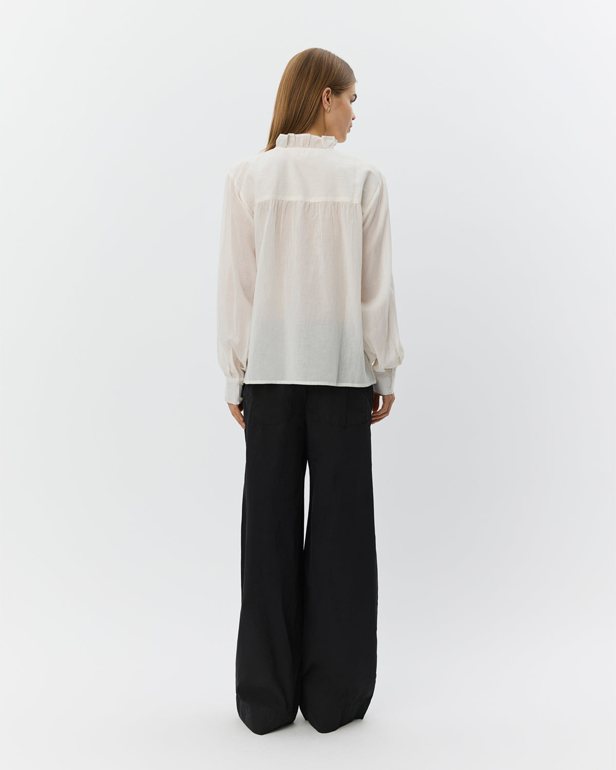 Sofie Schnoor WOMEN EDNASW SKJORTE MED FLÆSE Skjorte 0103 Off white