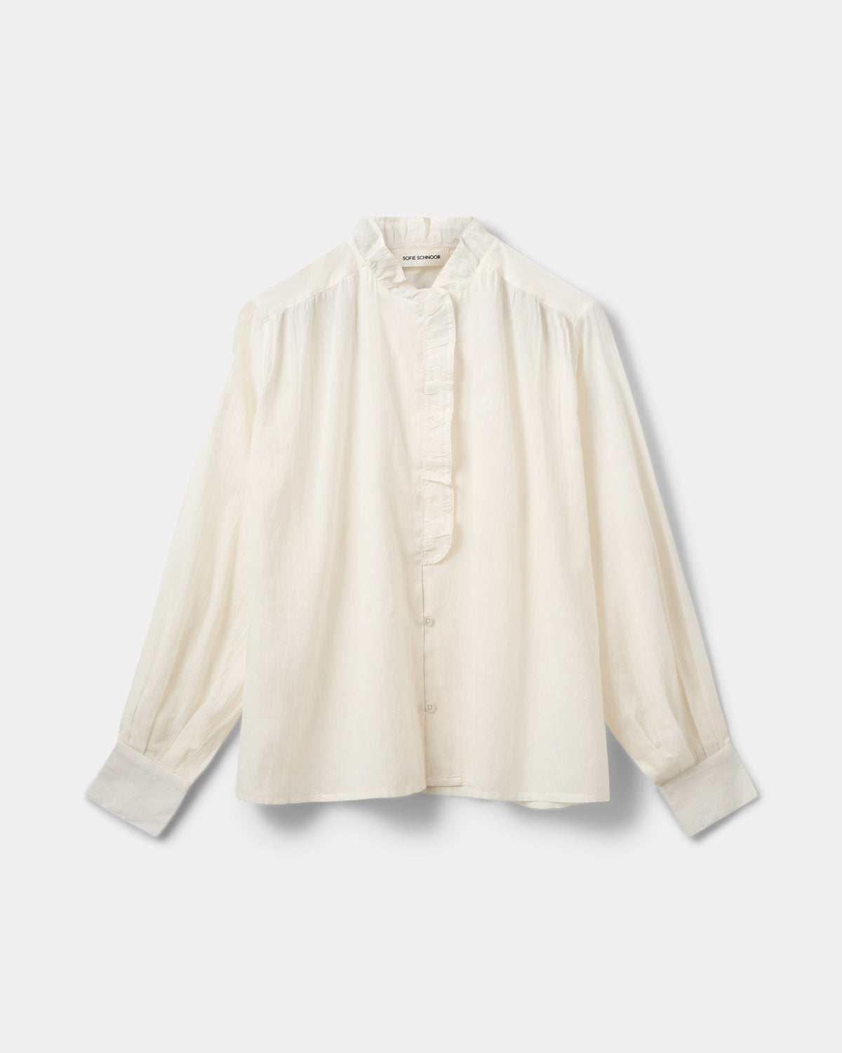 Sofie Schnoor WOMEN EDNASW SKJORTE MED FLÆSE Skjorte 0103 Off white