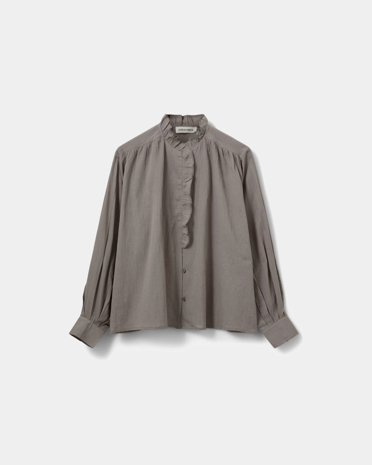 Sofie Schnoor WOMEN EDNASW SKJORTE MED FLÆSE Skjorte 8052 Stone Grey