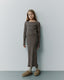 FACITASY KJOLE - Brown Striped