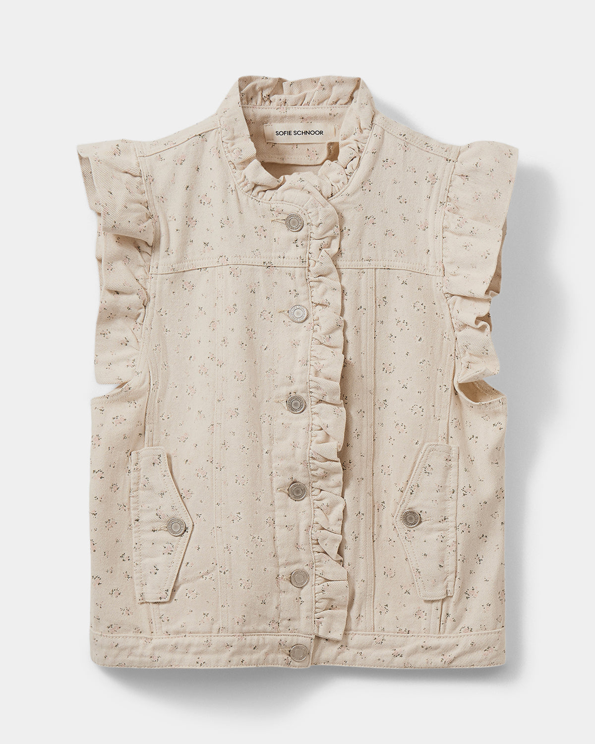 Sofie Schnoor WOMEN FARAHSW VEST MED FLÆSER Vest 5033 Rose Flower