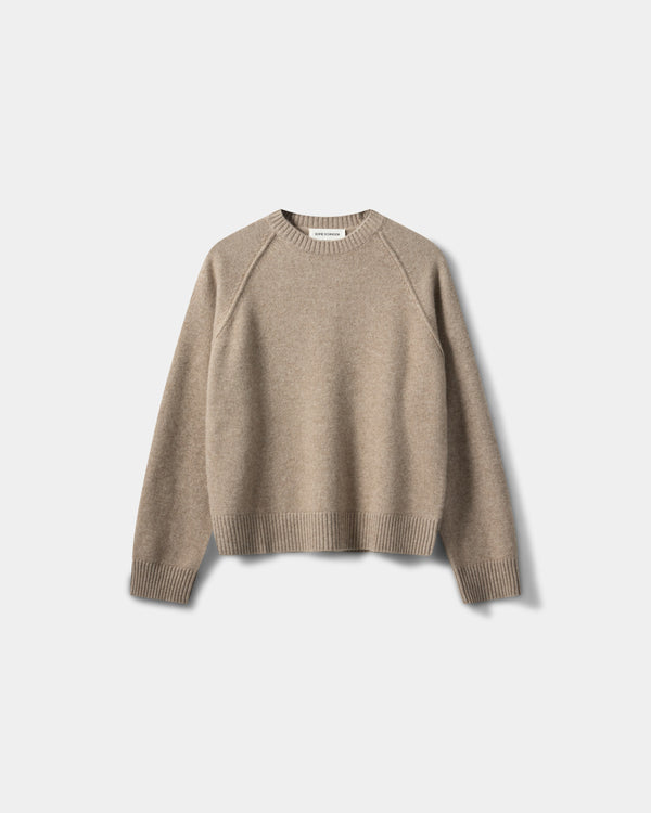 FLORESSW CASHMERE STRIK-SWEATER