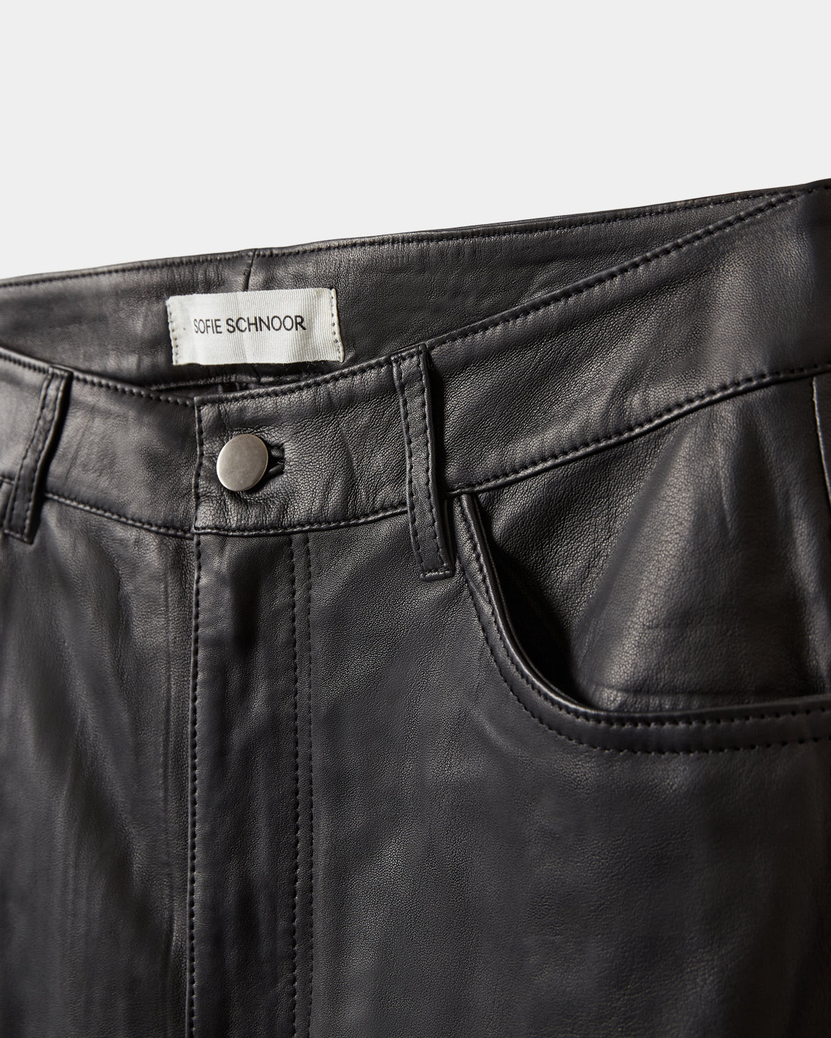 Sofie Schnoor WOMEN GATTISW LEATHER PANTS Buks 1000 Black