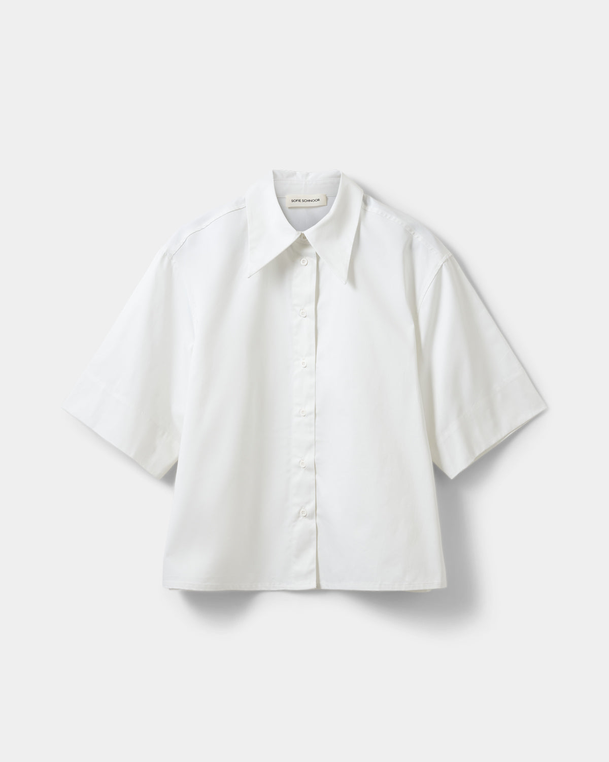 Sofie Schnoor WOMEN HARVEYSW OVERSIZE KORTÆRMET SKJORTE Skjorte 0101 Off white