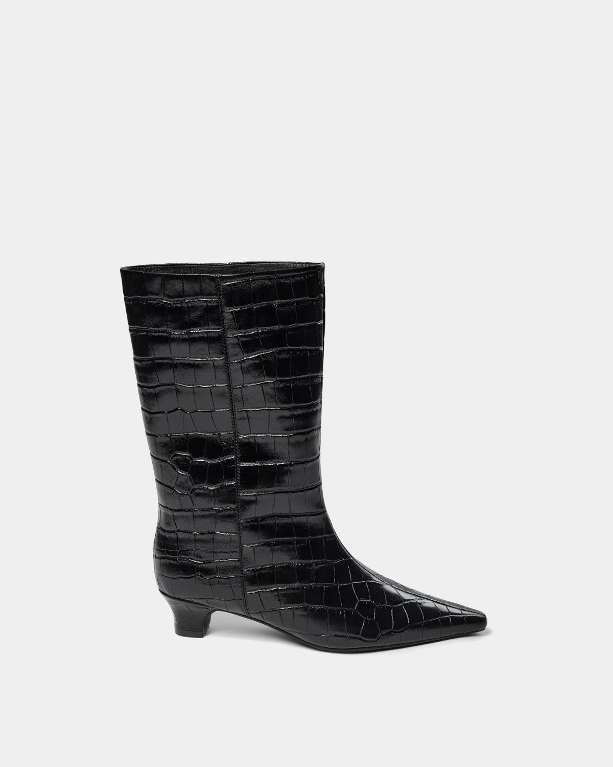 Sofie Schnoor WOMEN HELLASW CROCO LÆDERSTØVLE Støvle 1000 Black