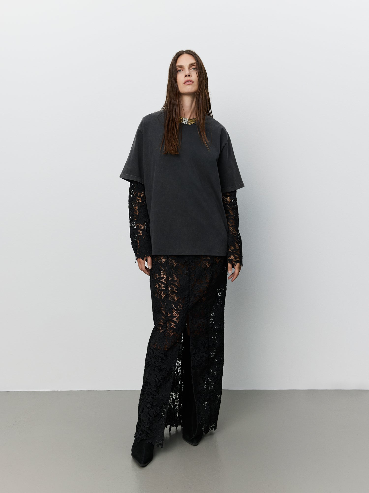 Sofie Schnoor WOMEN ICON 013 - MAESW OVERSIZE T-SHIRT T-shirt 1015 Washed black