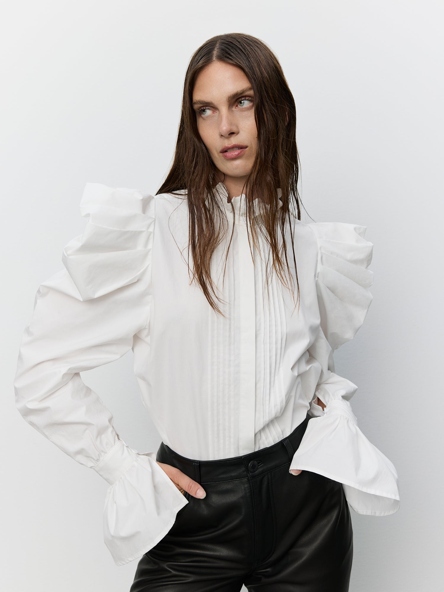 Sofie Schnoor WOMEN ICON 022 - GREDASW LÆDERBUKSER Buks 1000 Black
