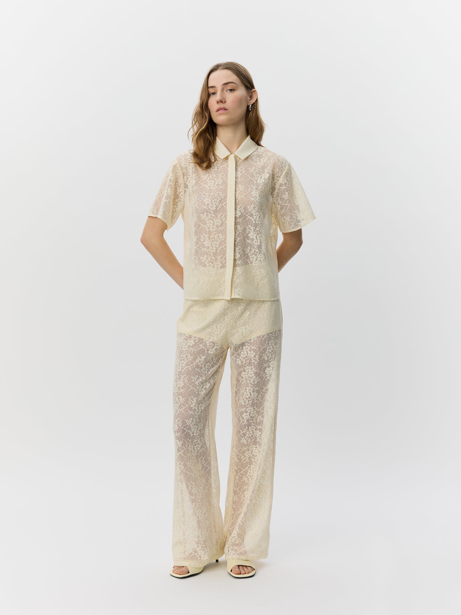 Sofie Schnoor WOMEN IVYSW HÆKLET BLONDE BUKS Buks 0159 Cream White