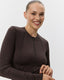 JAYASPO LYNLÅS BLUSE - Dark brown