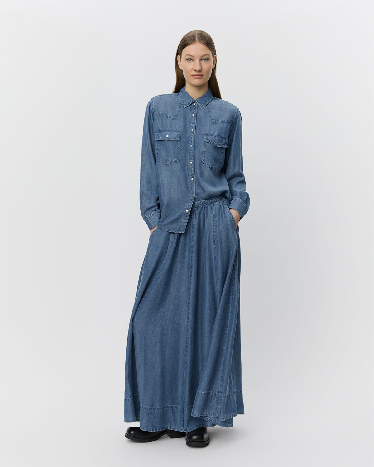 Sofie Schnoor WOMEN JENNYSW SKJORTE Skjorte 5002 Denim blue