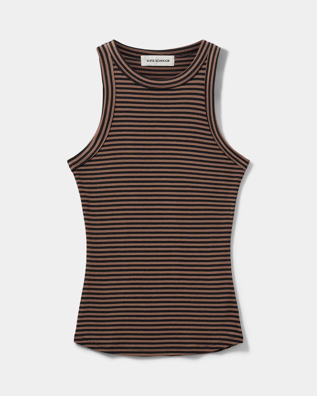 Sofie Schnoor WOMEN JULLIESW STRIBE TOP Top 7140 Light Brown Black striped