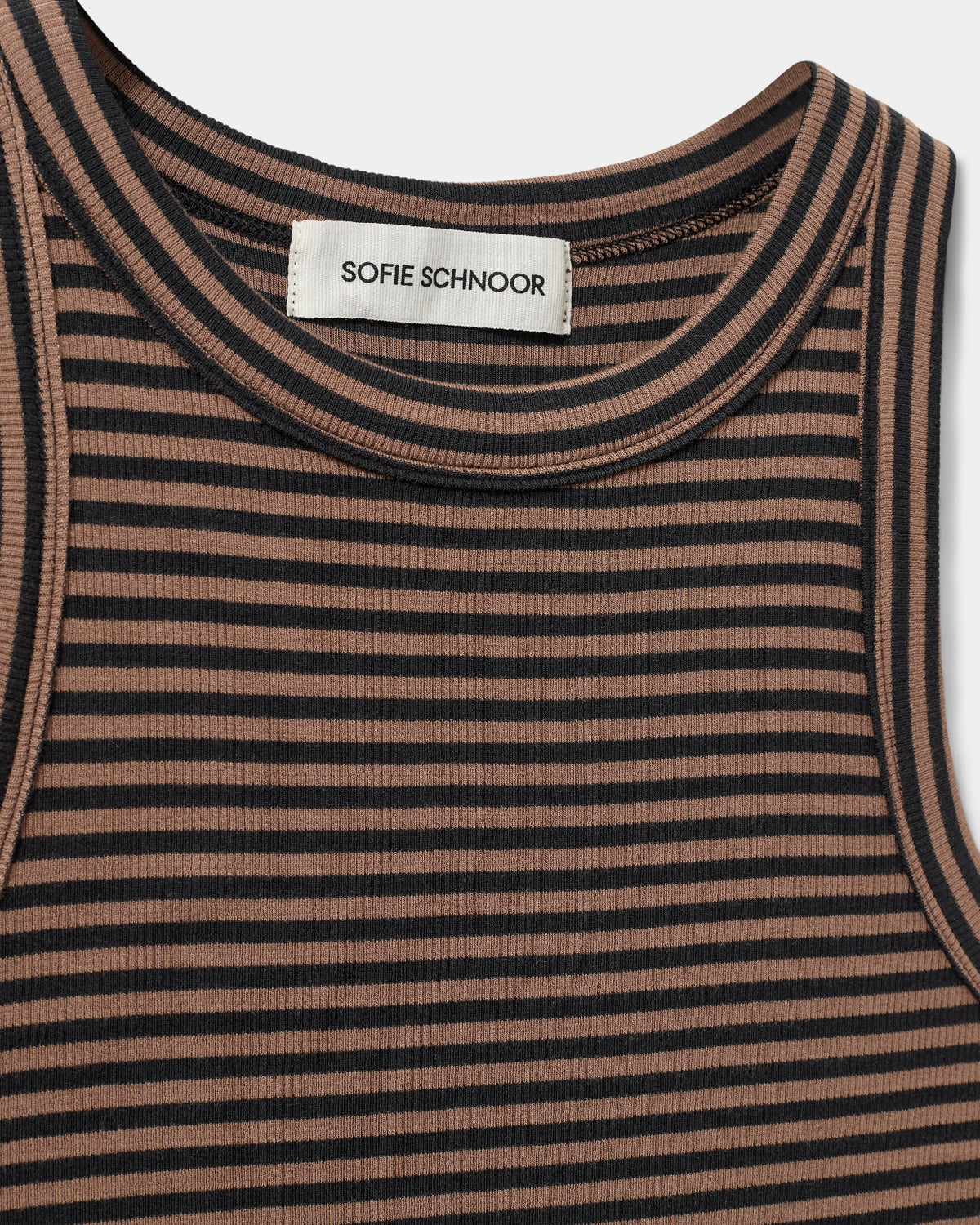 Sofie Schnoor WOMEN JULLIESW STRIBE TOP Top 7140 Light Brown Black striped