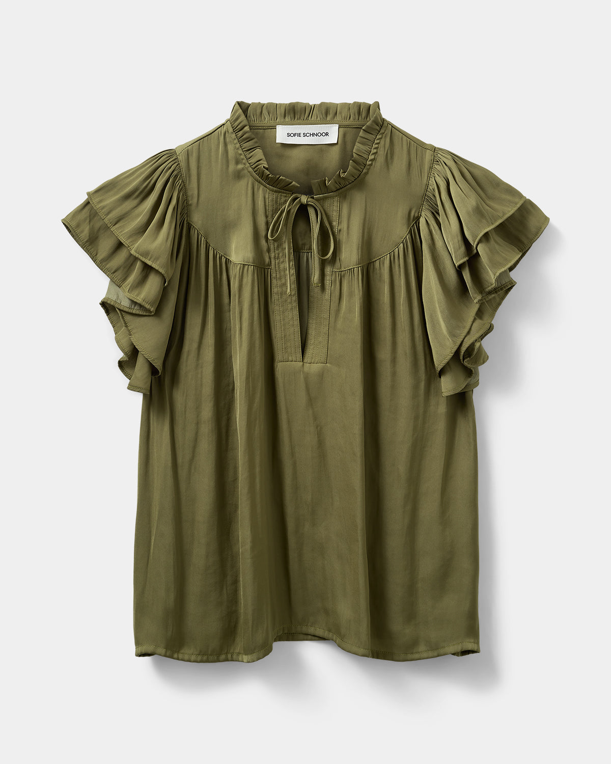 Sofie Schnoor WOMEN LALILASW TOP Top 3097 Olive Leaf