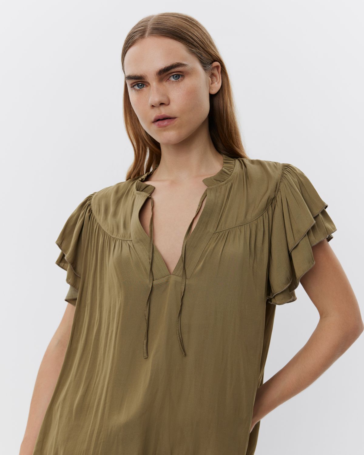 Sofie Schnoor WOMEN LALILASW TOP Top 3097 Olive Leaf