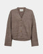 LEVASW CARDIGAN - Brown melange