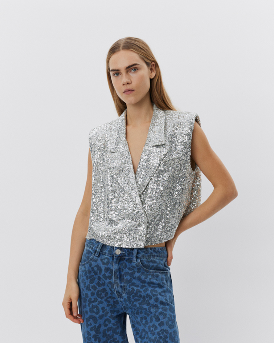 Sofie Schnoor WOMEN LINKASW VEST Vest 8037 Silver