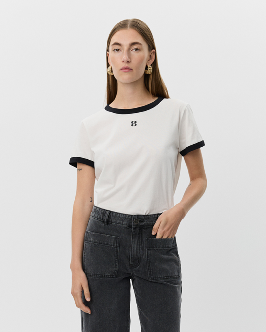 Sofie Schnoor WOMEN MAGGIESW T-SHIRT T-shirt 0124 Snow white