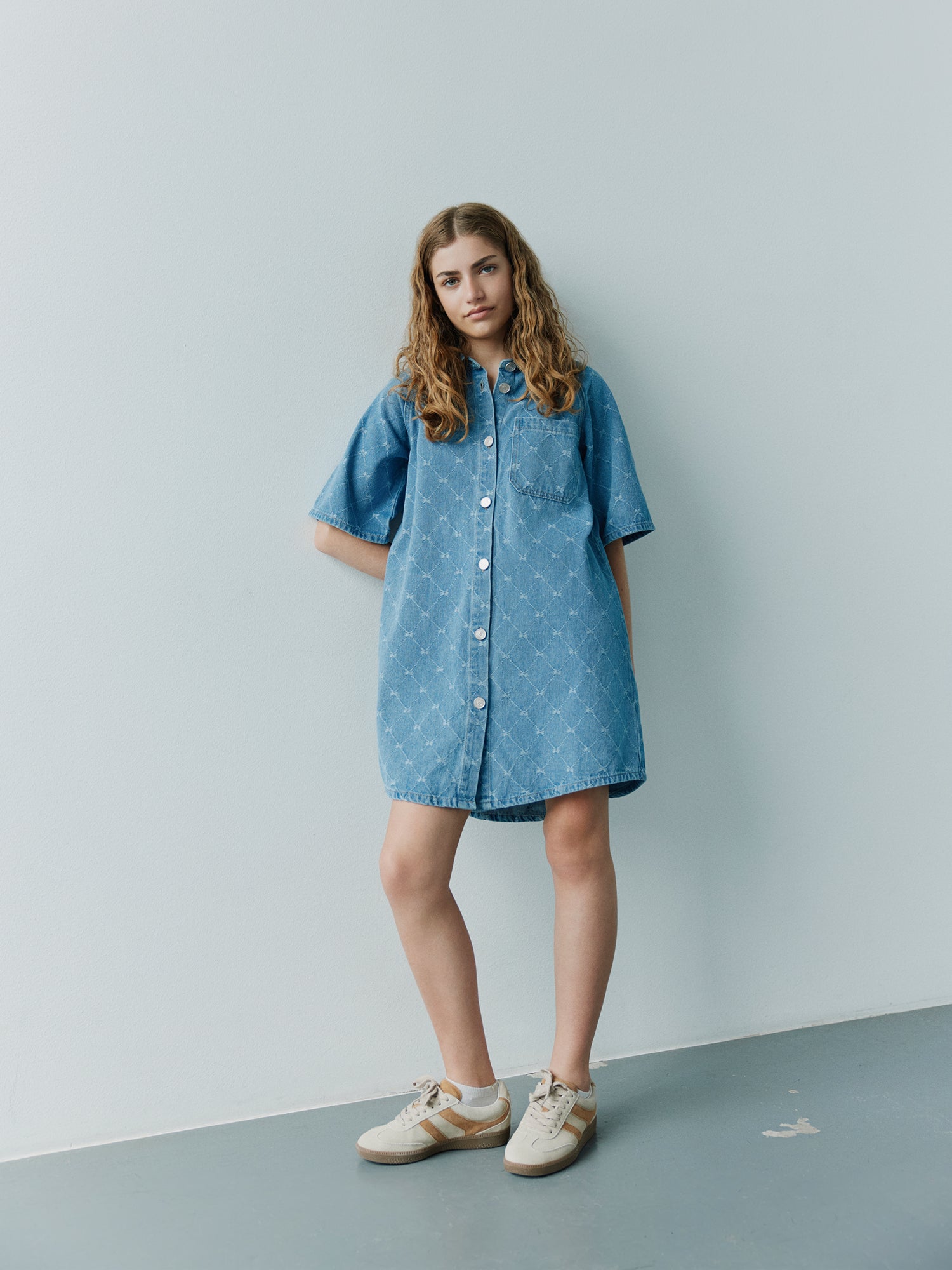 Sofie Schnoor YOUNG MAYASY KJOLE Kjole 5002 Denim blue