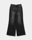 NAPOLISE HØJTALJEDE JEANS - Washed black