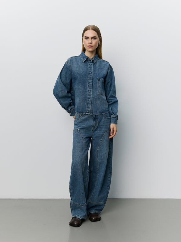 NASHIMASW DENIM SKJORTE