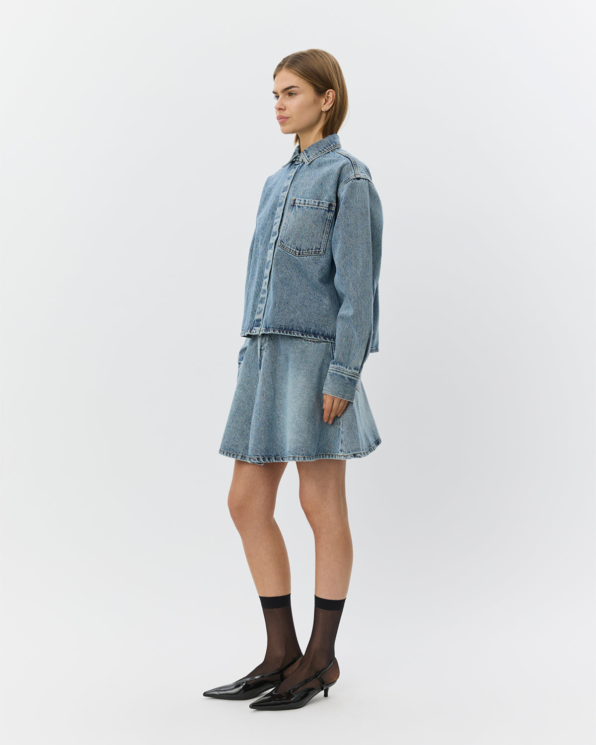 Sofie Schnoor WOMEN NASHSW DENIM BOXY SKJORTE JAKKE Jakke 5036 Blue