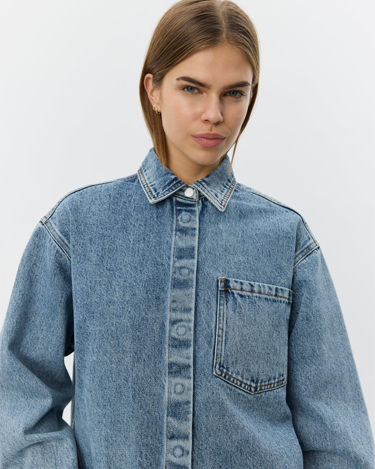 Sofie Schnoor WOMEN NASHSW DENIM BOXY SKJORTE JAKKE Jakke 5036 Blue