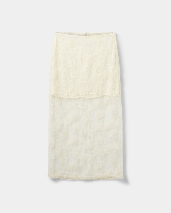 Sofie Schnoor WOMEN OTALIASW MAXI NEDERDEL Nederdel 0158 Creme Yellow