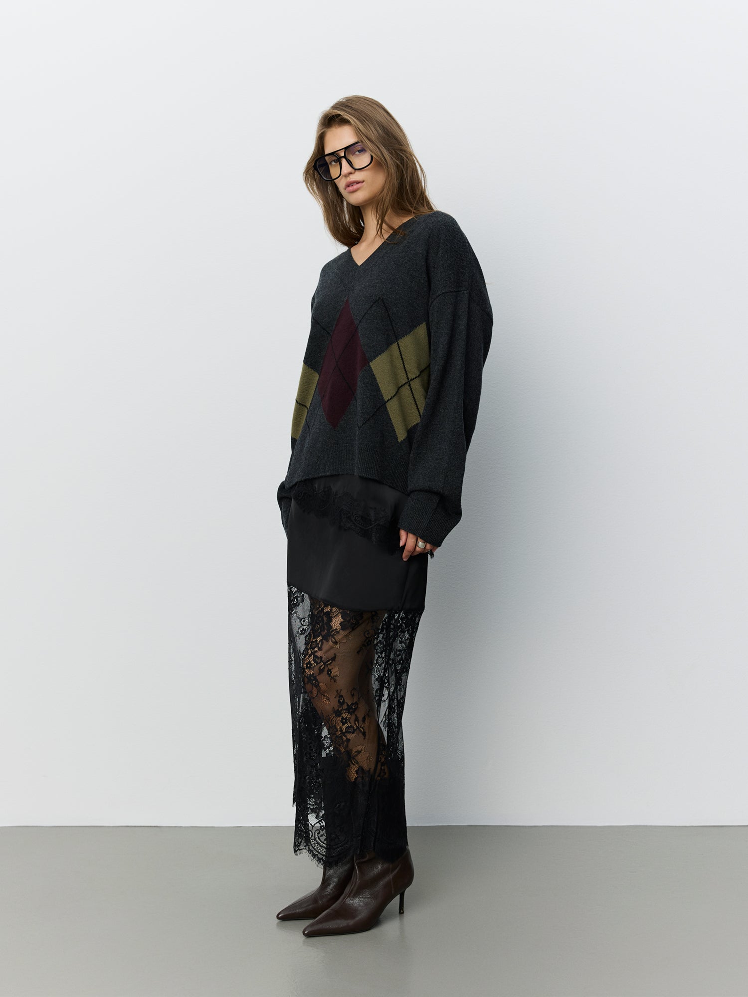 Sofie Schnoor WOMEN PALEASW STRIK SWEATER Strik 8008 Dark grey