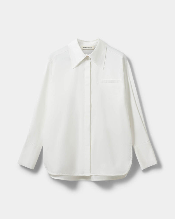 PERLASW POPLIN SKJORTE