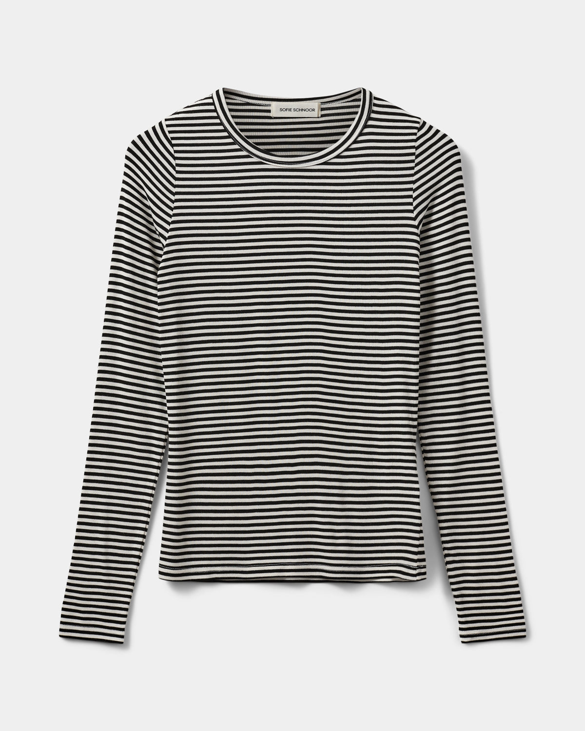 Sofie Schnoor WOMEN PETRICIASW STRIBE T-SHIRT LANGÆRMET T-shirt lang ærmet 1017 Black striped