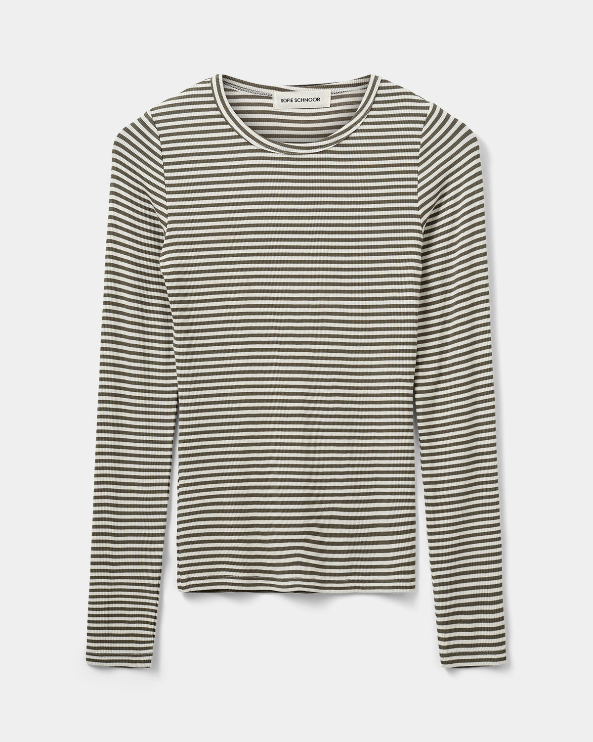 Sofie Schnoor WOMEN PETRICIASW STRIBE T-SHIRT LANGÆRMET T-shirt lang ærmet 3099 Army striped