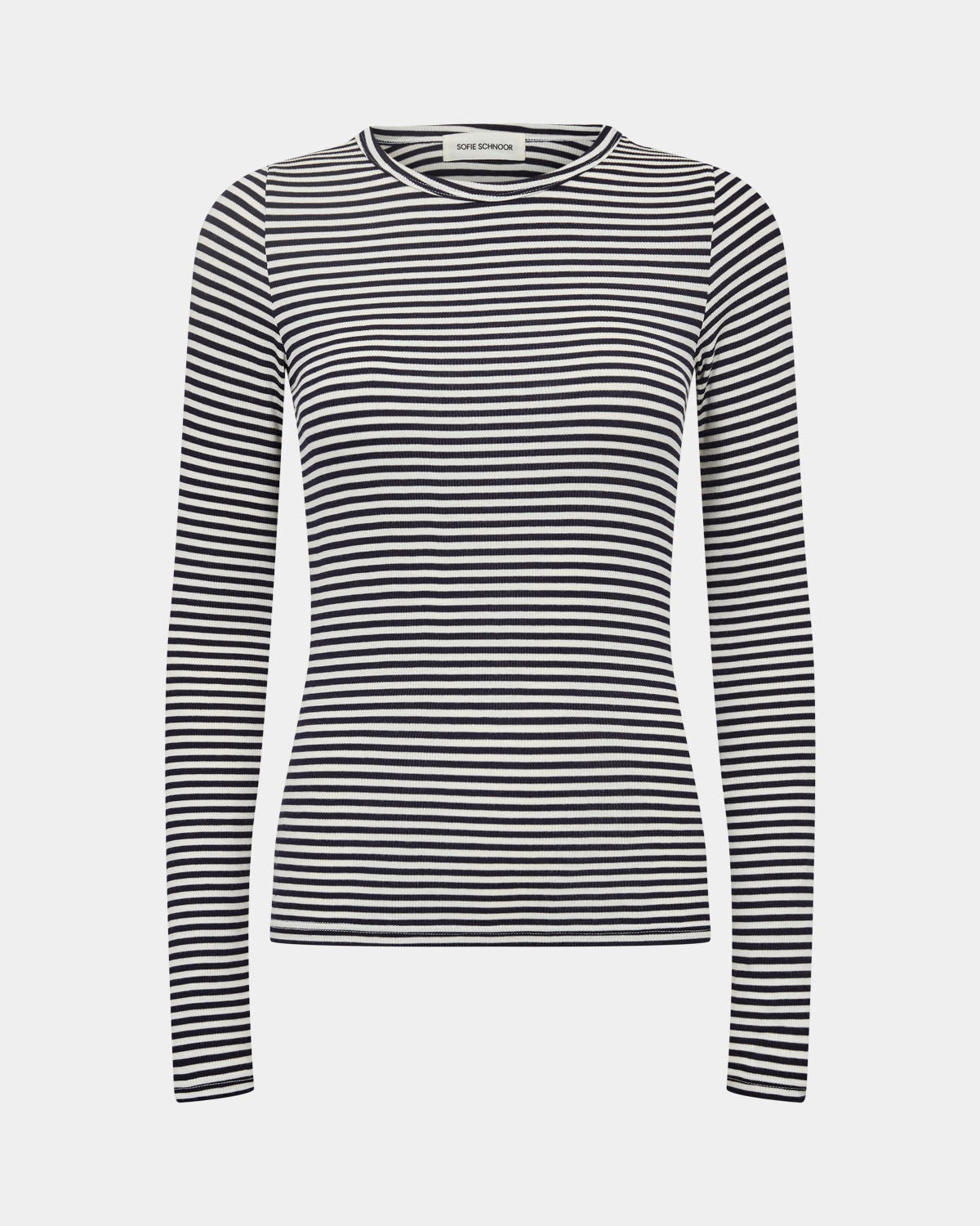 Sofie Schnoor WOMEN PETRICIASW STRIBE T-SHIRT LANGÆRMET T-shirt lang ærmet 5112 Navy Striped