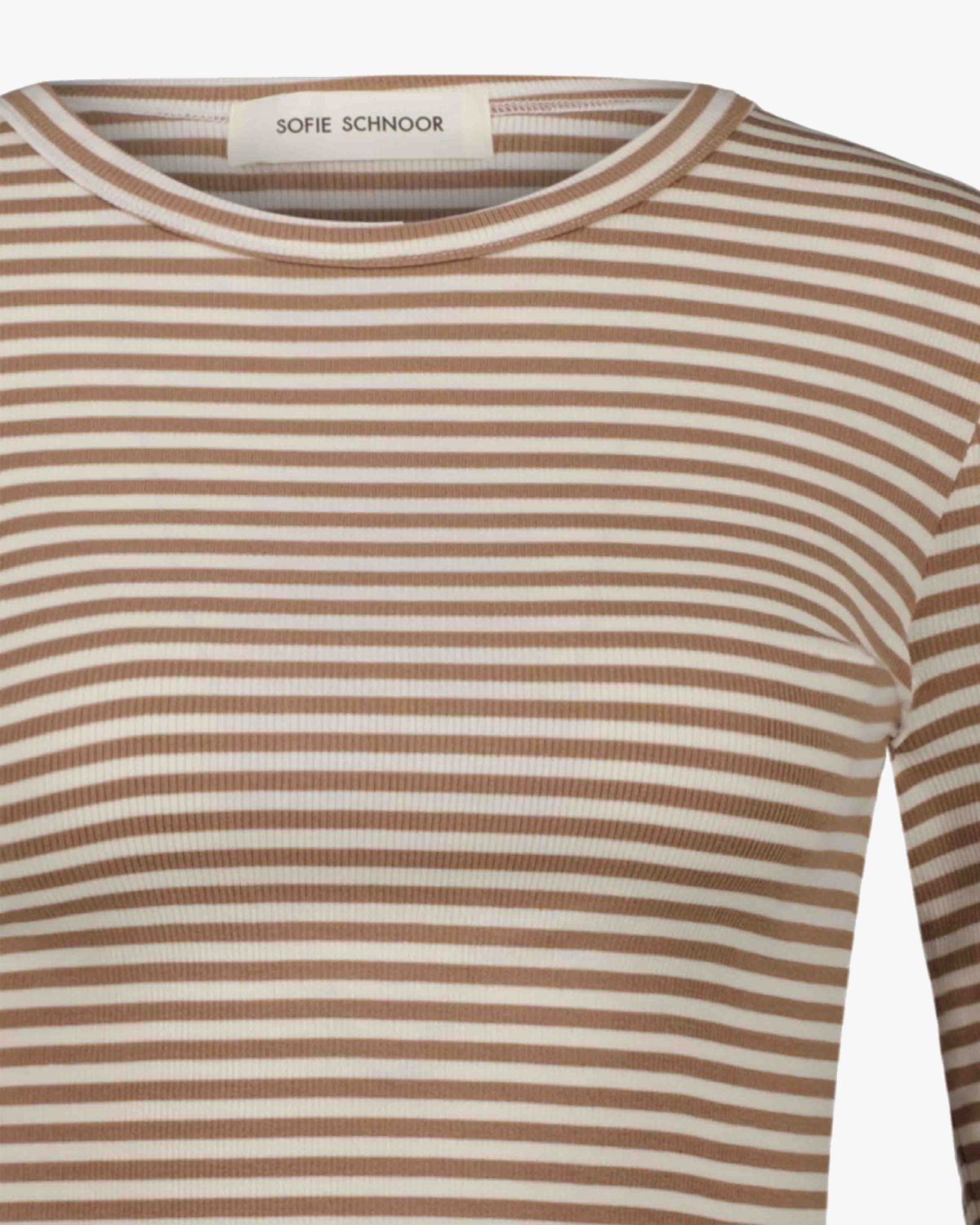 Sofie Schnoor WOMEN PETRICIASW STRIBE T-SHIRT LANGÆRMET T-shirt lang ærmet 7120 Beige Striped