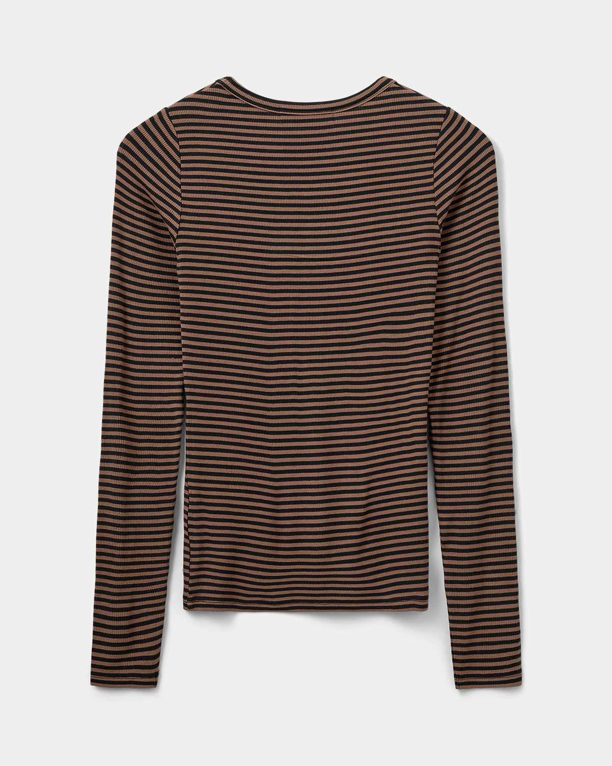 Sofie Schnoor WOMEN PETRICIASW STRIBE T-SHIRT LANGÆRMET T-shirt lang ærmet 7140 Light Brown Black striped