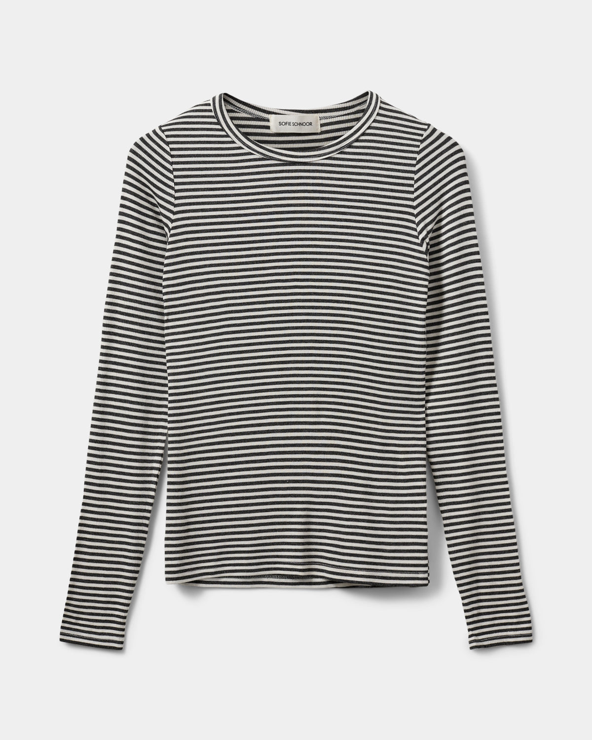 Sofie Schnoor WOMEN PETRICIASW STRIBE T-SHIRT LANGÆRMET T-shirt lang ærmet 8051 Dark Grey Striped