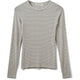 PETRICIASW STRIBE T-SHIRT LANGÆRMET - Grey Striped