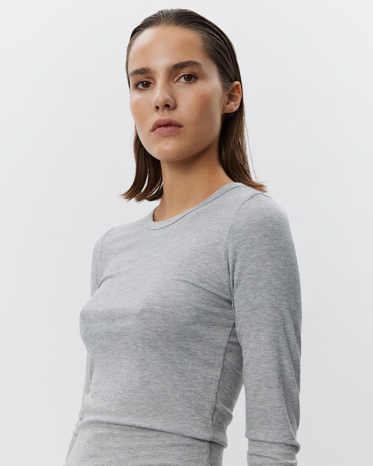 Sofie Schnoor WOMEN PETRICIASW T-SHIRT LANGÆRMET T-shirt lang ærmet 8000 Grey mel