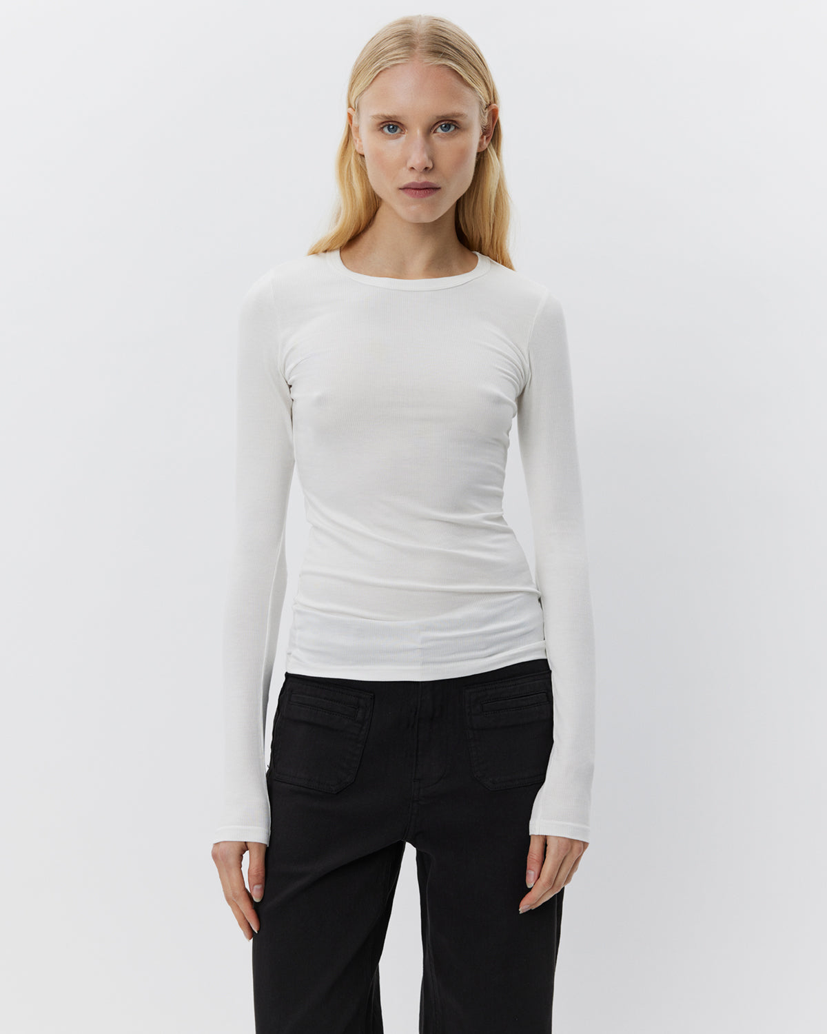 Sofie Schnoor WOMEN PETRICIASW T-SHIRT LANGÆRMET T-shirt lang ærmet 0100 White