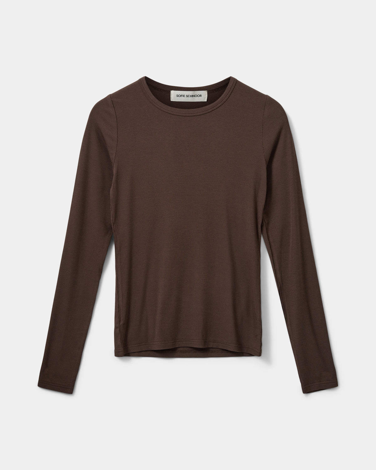 Sofie Schnoor WOMEN PETRICIASW T-SHIRT LANGÆRMET T-shirt lang ærmet 7129 Brown Fudge