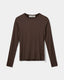 PETRICIASW T-SHIRT LANGÆRMET - Brown Fudge