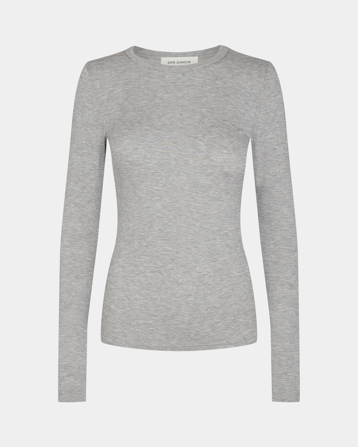 Sofie Schnoor WOMEN PETRICIASW T-SHIRT LANGÆRMET T-shirt lang ærmet 8000 Grey mel