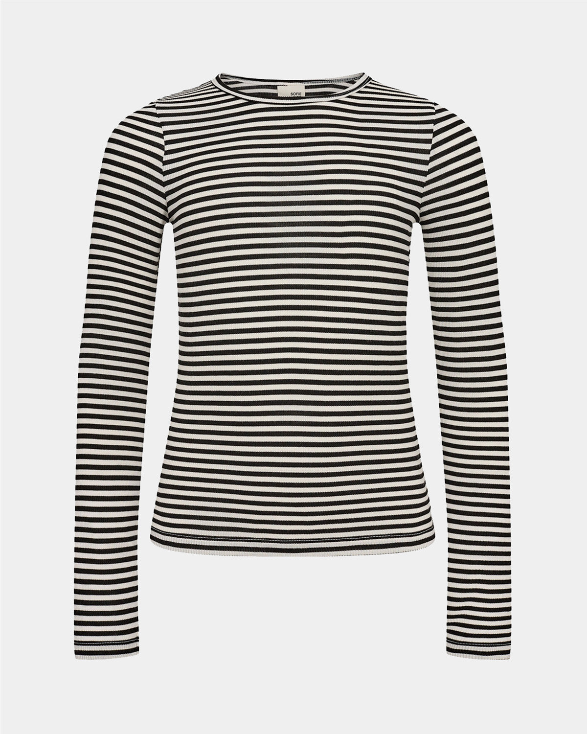 Sofie Schnoor YOUNG PETRICIASY T-SHIRT LANGÆRMET T-shirt lang ærmet 1017 Black striped